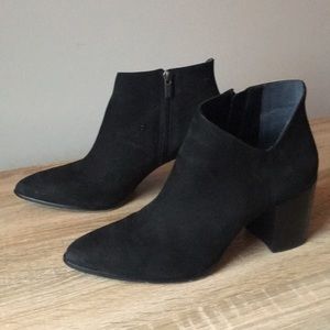 Vince Camuto Black Suede Ankle Bootie